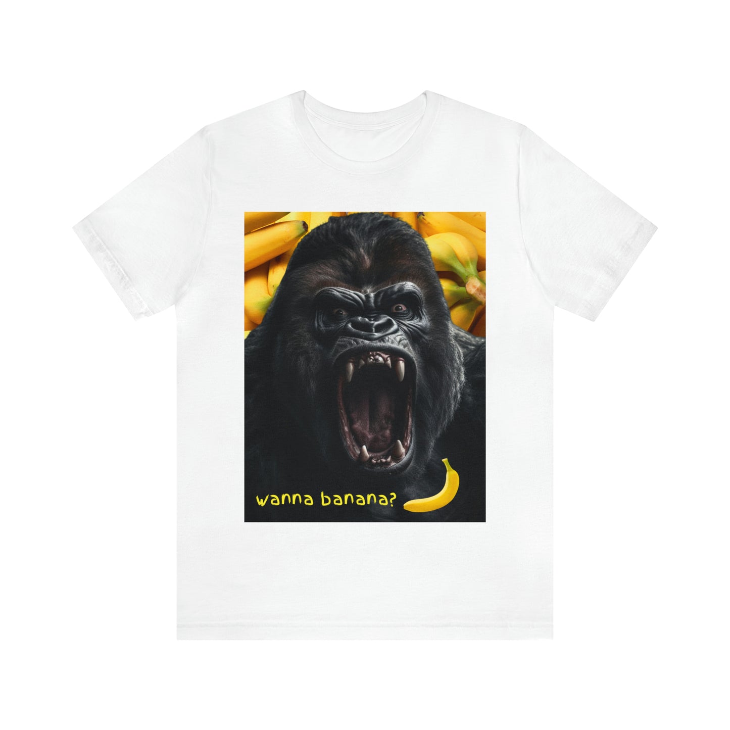 WANNA BANANA? Unisex Jersey Short Sleeve Tee