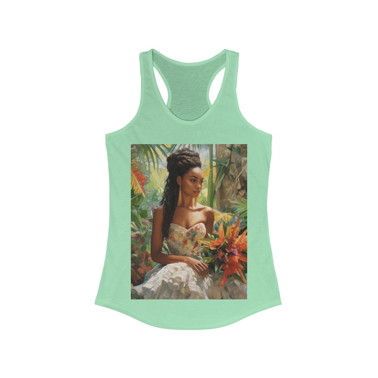 TROPICAL BRIDE Women's Ideal Racerback Tank