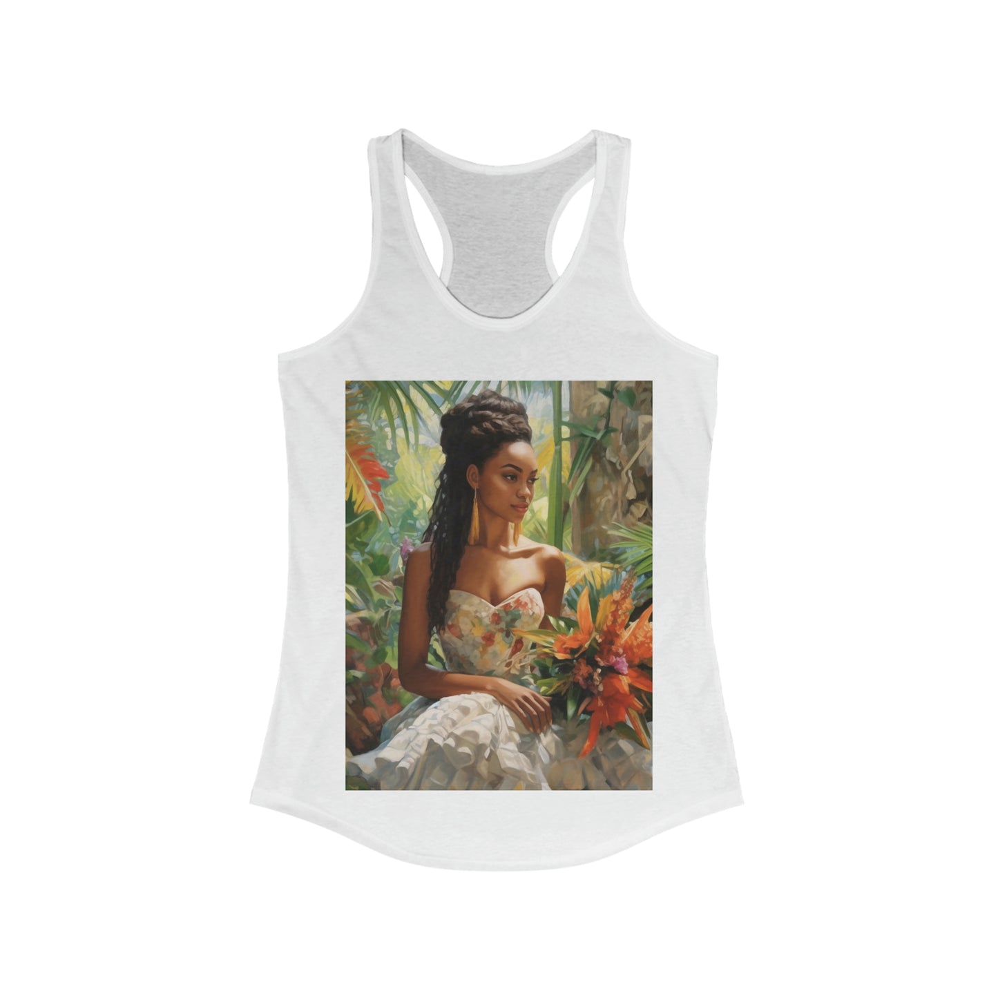 TROPICAL BRIDE Women's Ideal Racerback Tank