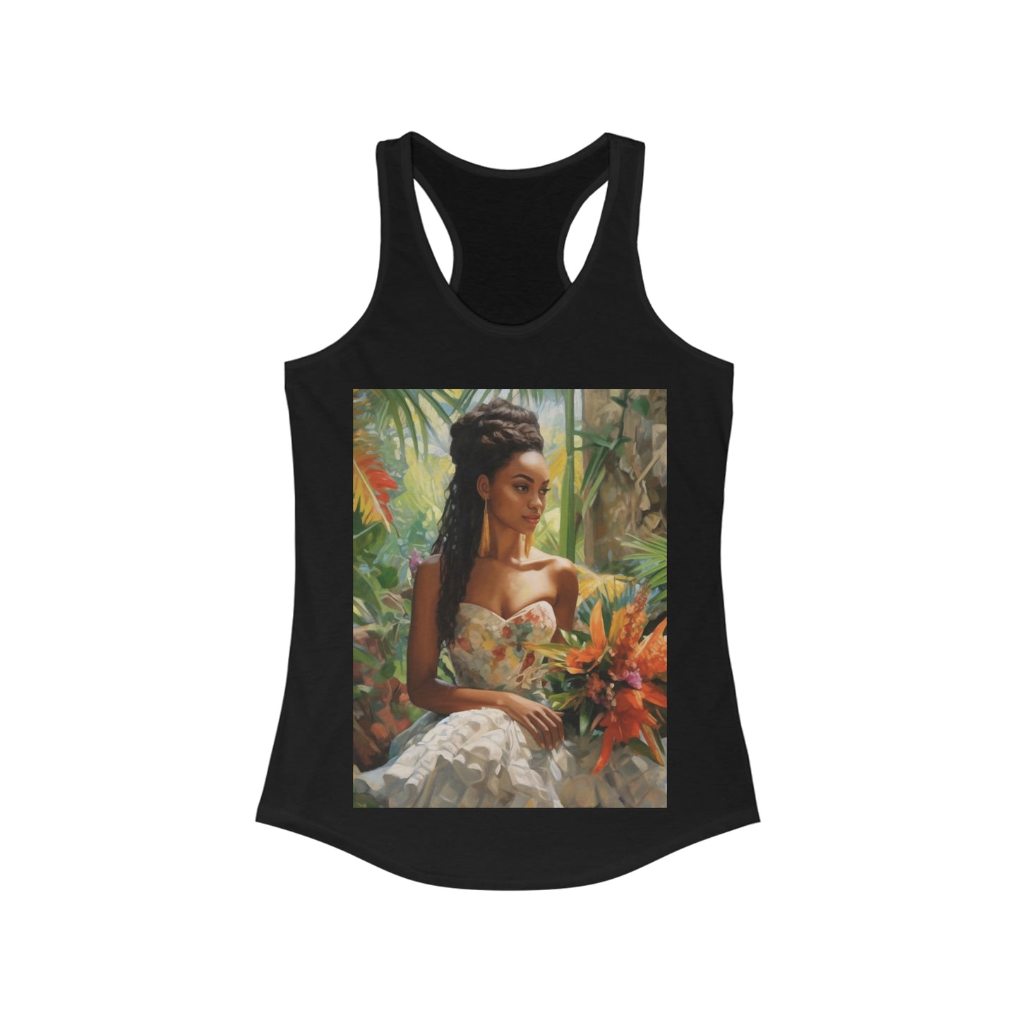 TROPICAL BRIDE Women's Ideal Racerback Tank