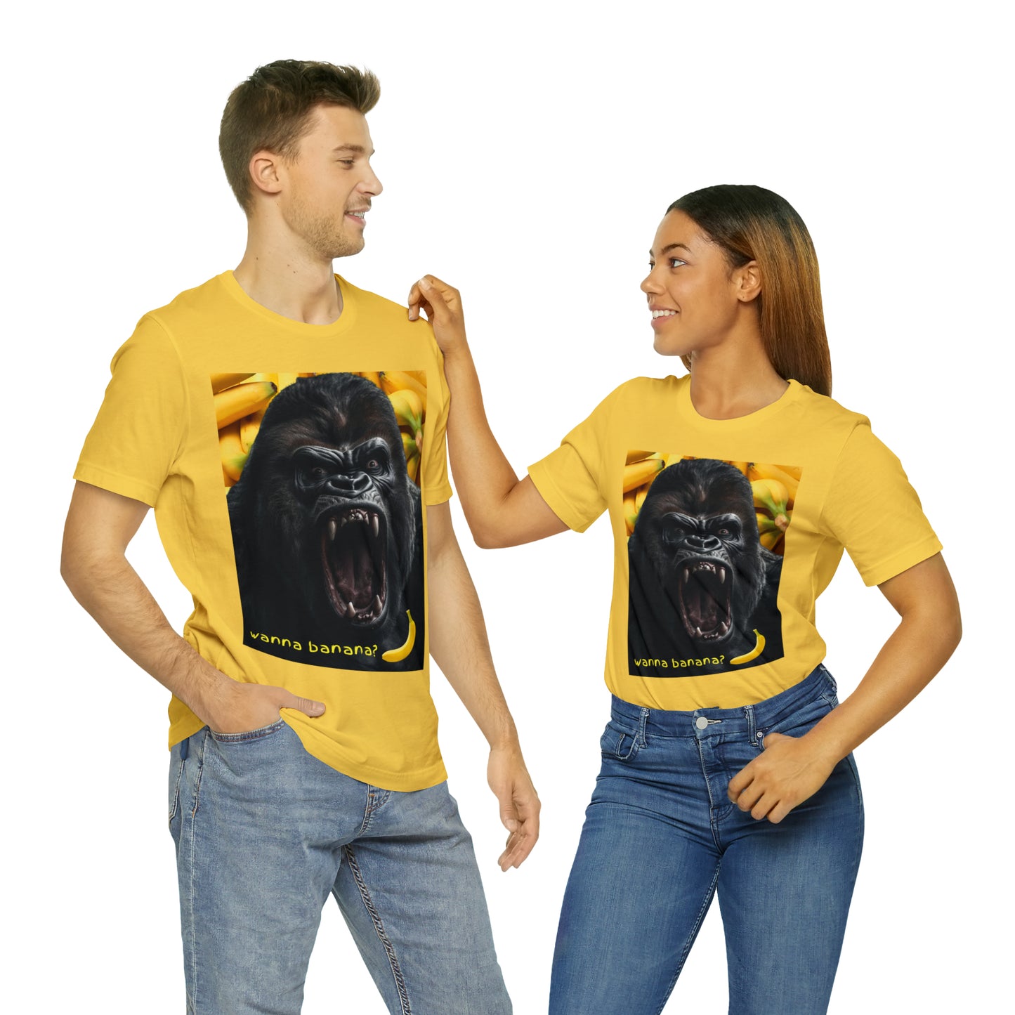 WANNA BANANA? Unisex Jersey Short Sleeve Tee