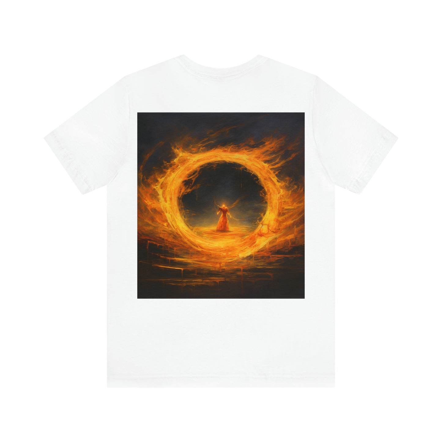 Flaming Skull Unisex Jersey Short Sleeve Tee