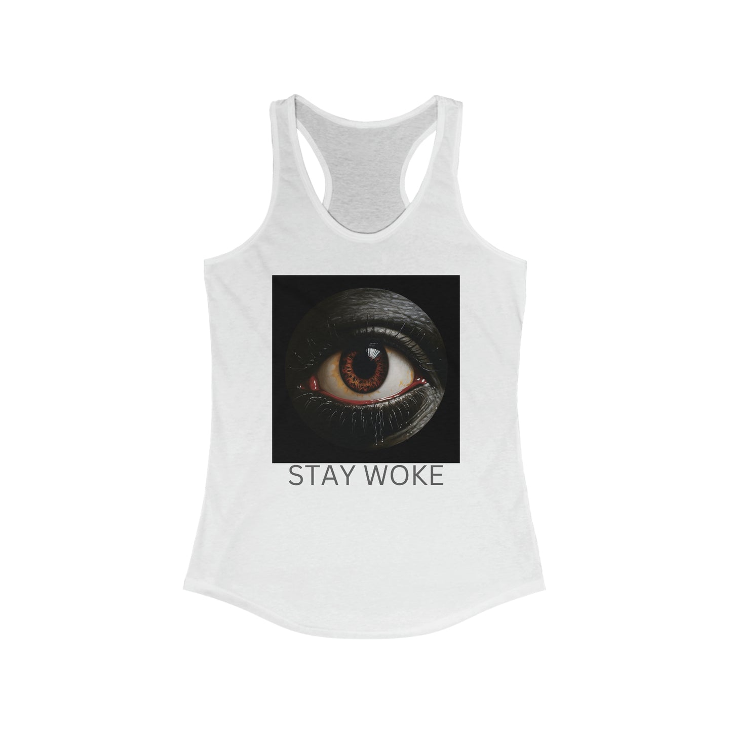 Stay Woke Women's Ideal Racerback Tank