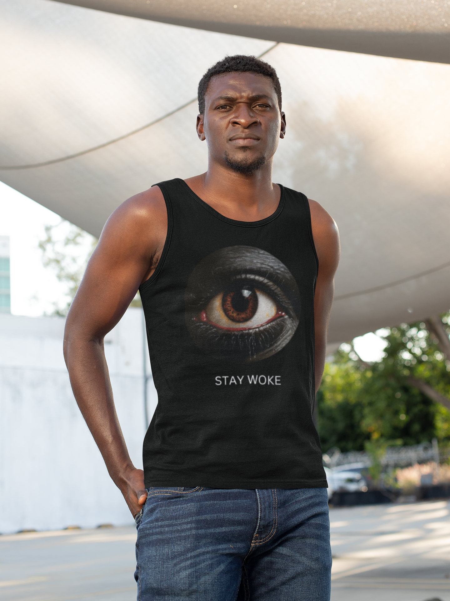 Stay Woke Unisex Jersey Tank