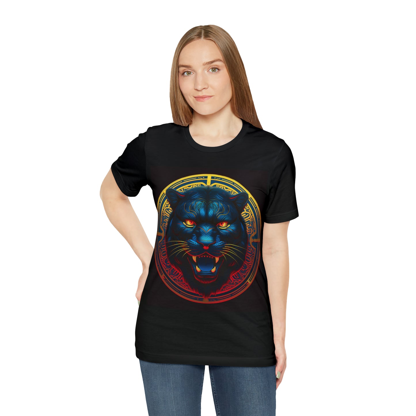 Panther Spirit Animal Unisex Jersey Short Sleeve Tee