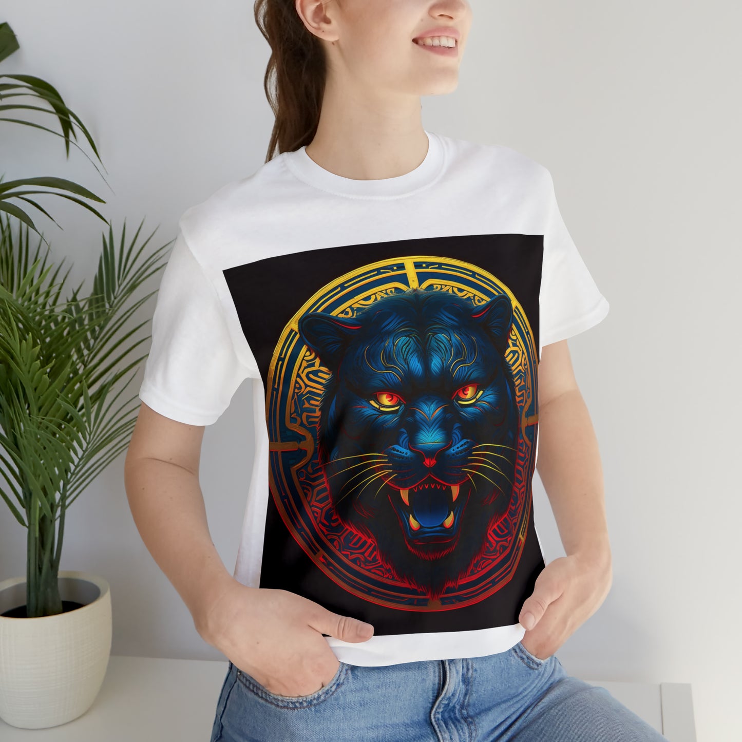 Panther Spirit Animal Unisex Jersey Short Sleeve Tee