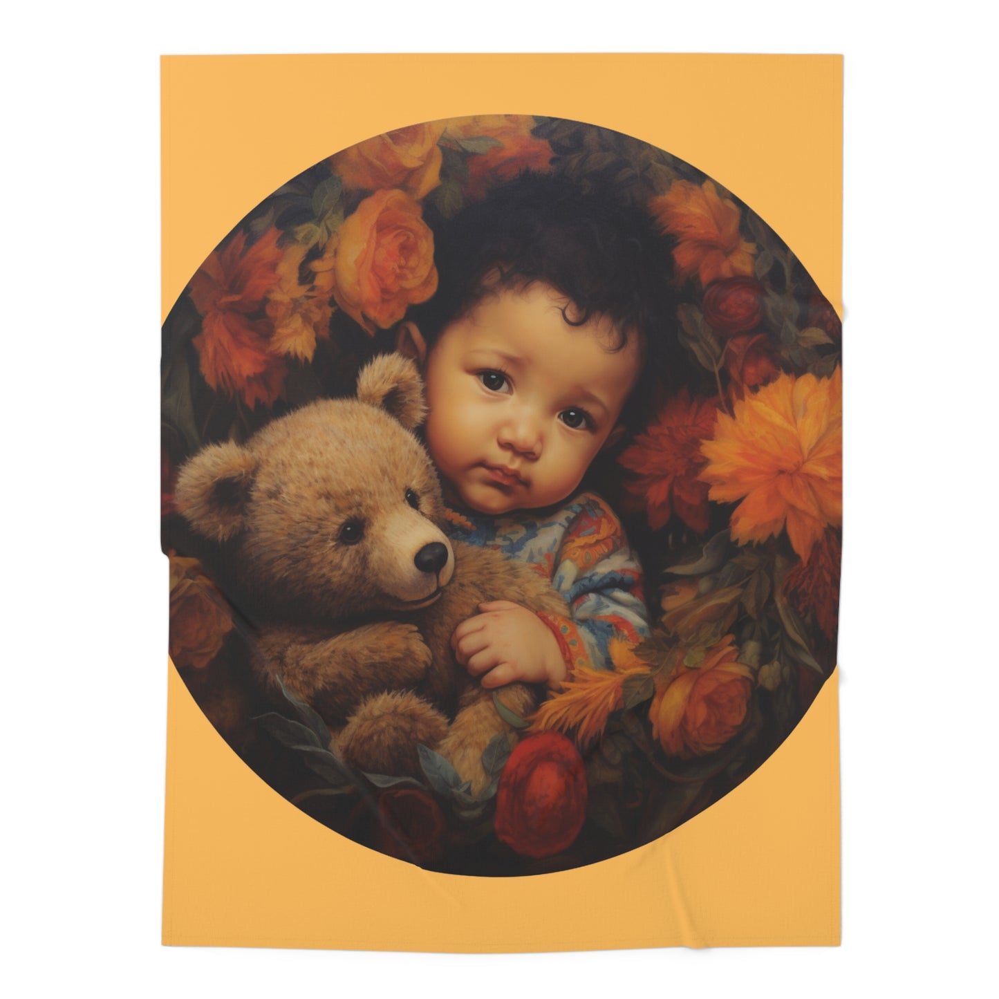 "Teddy 2" Baby Swaddle Blanket